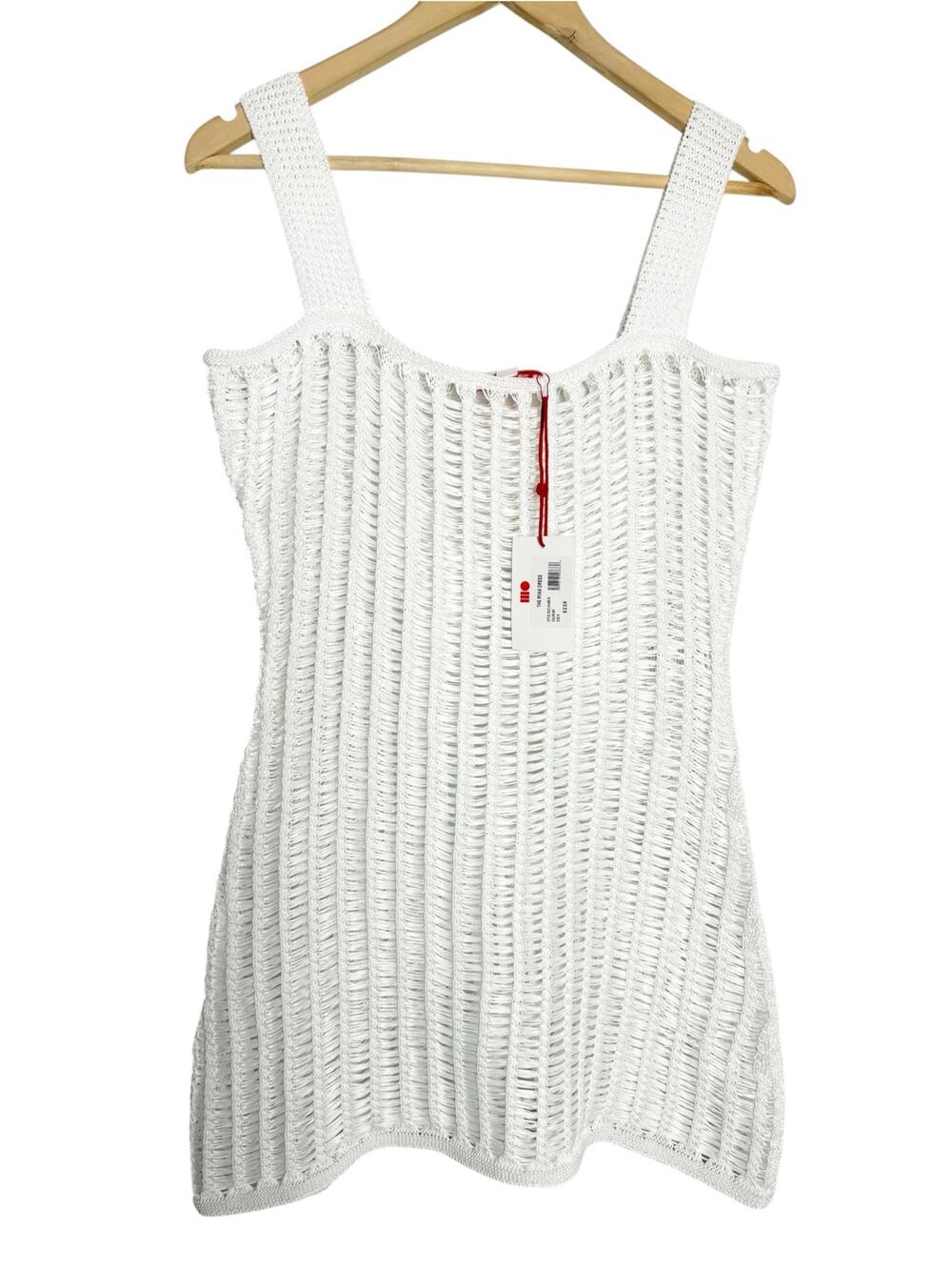 Solid & Striped Ryan White Open Knit Beach Swim Coverup Resort Mini Dress Size M